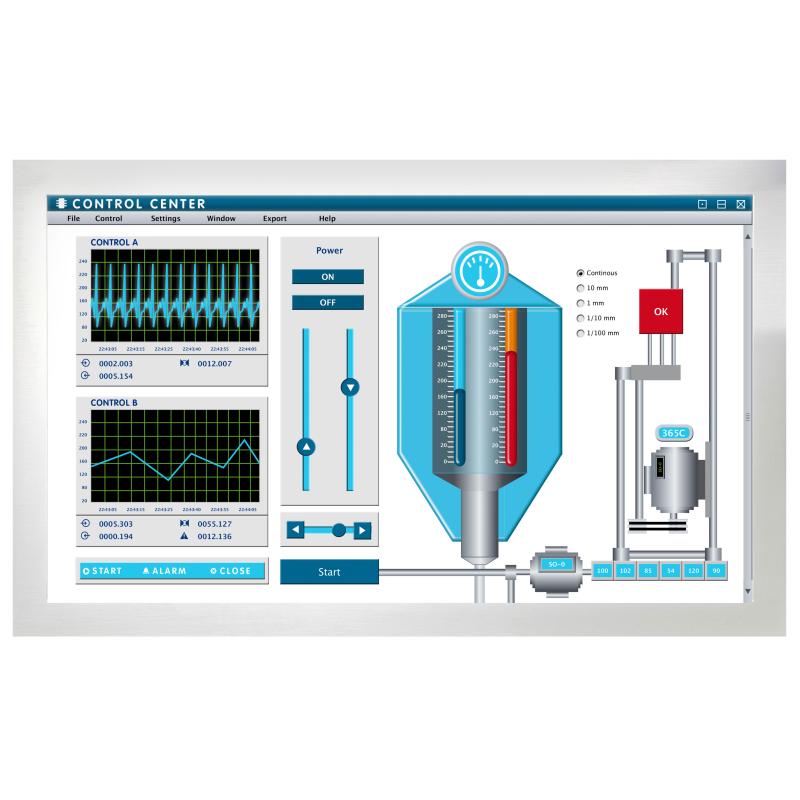 Hygrolion 43" Panel PC, IP66, Core i5-9500T, 16GB RAM, 256GB SSD