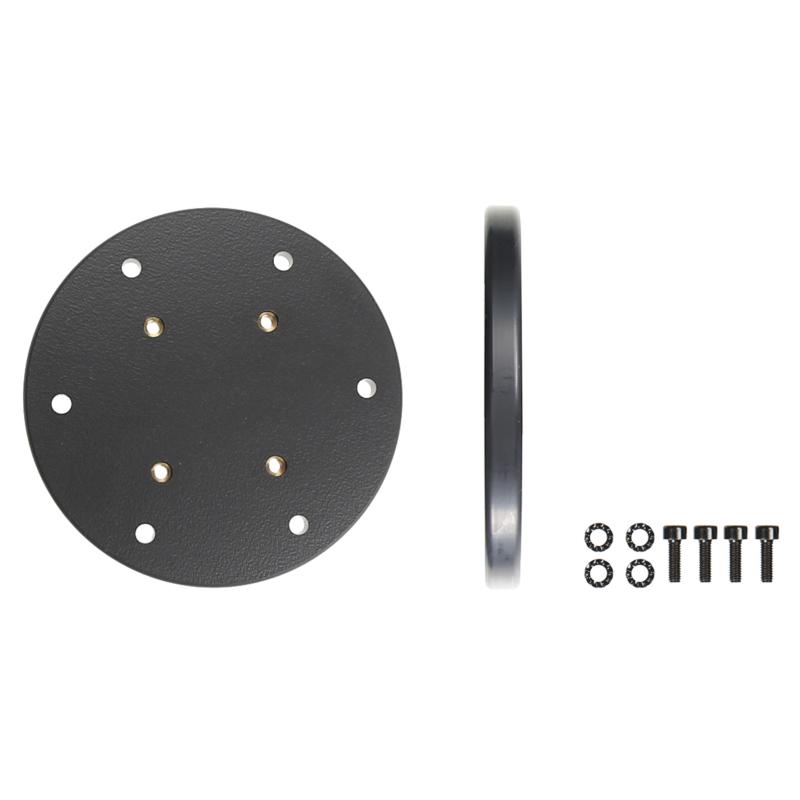 Montageplatte, f&uuml;r Pedestal Mount, rund, 100 mm, AMPS-holes, inkl.: Schrauben Set