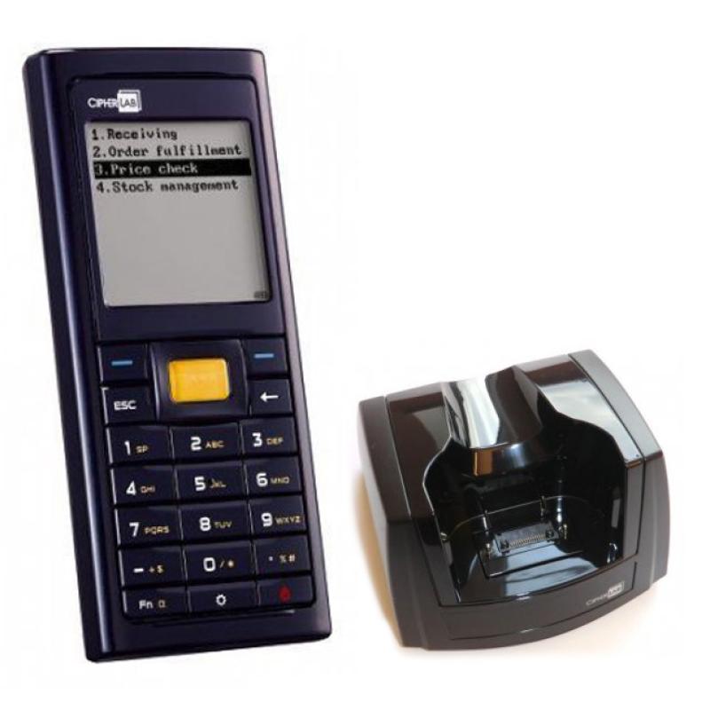 CipherLab CPT-8200 1D Laser, Batch, USB-Kabel, Akku, Netzteil, Lade-&Uuml;bertragungsstation