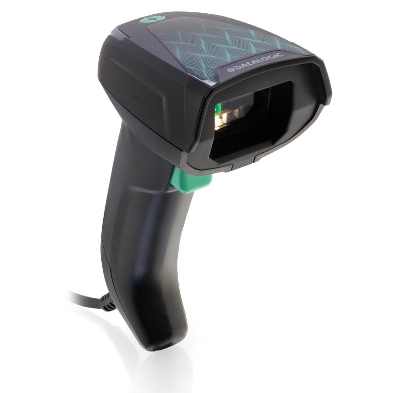 Datalogic GD4620 with Presentation Base, 2D, HP, USB, Kit (USB), schwarz