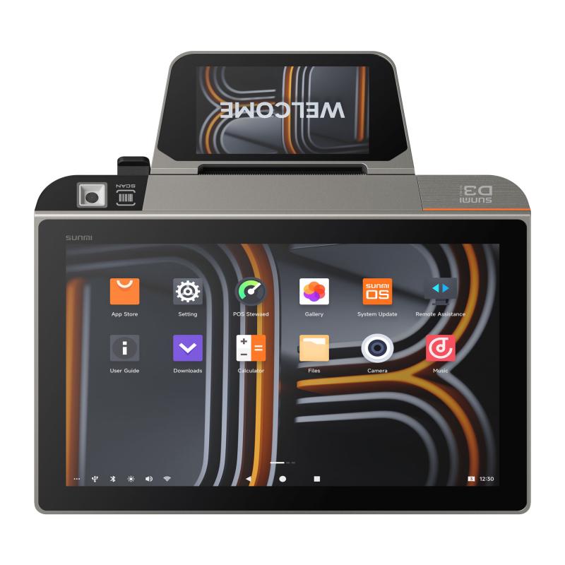 Sunmi D3 Mini, (10,1'') HD, 2D Scanner + 80mm Bondrucker, 4G (A13)