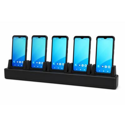 5-slot terminal ethernet/charging cradle with power adapter 12V/5A. Including detachable cover for P