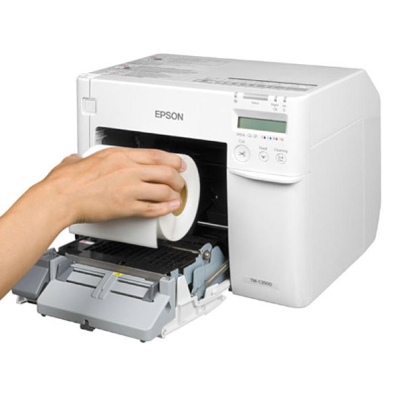 Epson ColorWorks C3500, Cutter, Disp., USB, Ethernet, NiceLabel, wei&szlig;