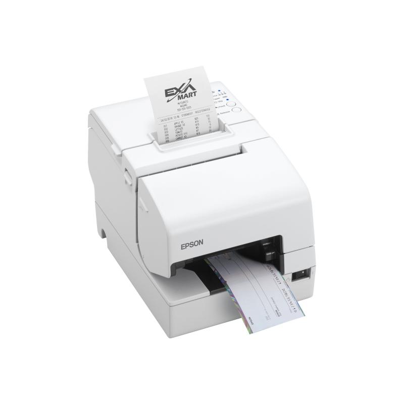 Epson TM-H6000V, MICR, Cutter, USB, USB-Host, RS232, Ethernet, OPOS, ePOS, wei&szlig;