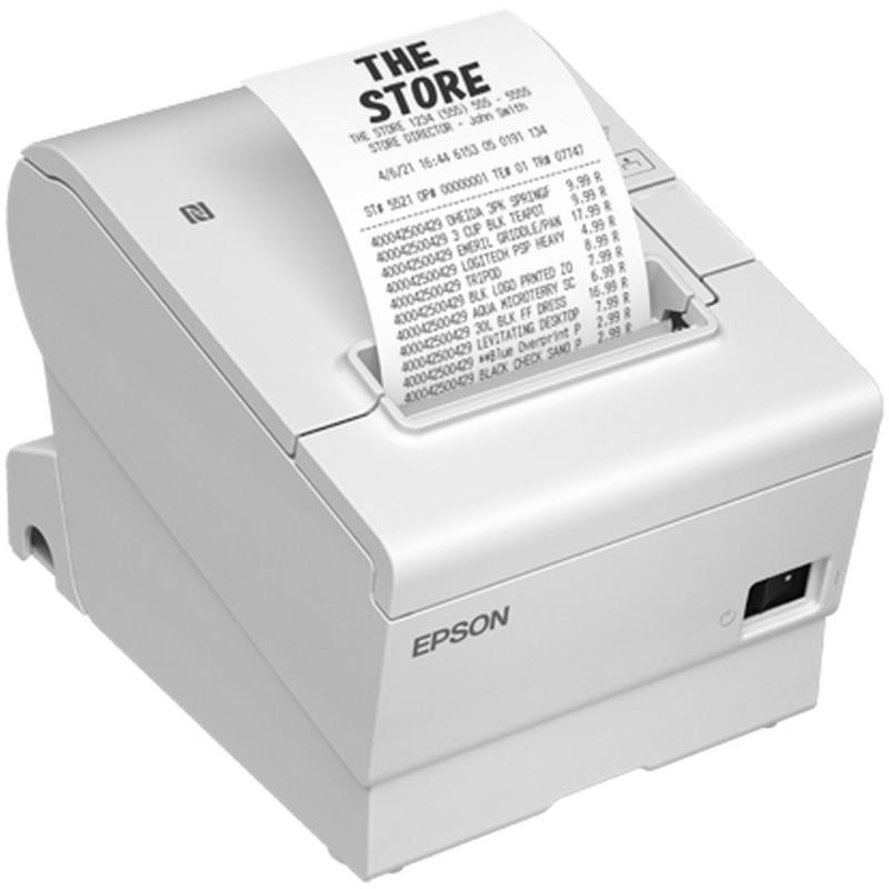 Epson TM-T88VII, USB, USB-Host, RS232, Ethernet, ePOS, wei&szlig;, UK