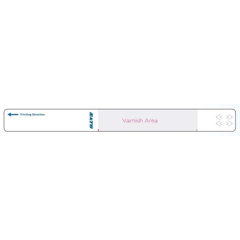 Sato Wristband, DT, Kinder, Klebeverschluss, mit Schutzlack