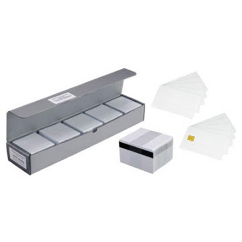 Zebra Premier Karten, 30mil, wei&szlig;, PVC, mit Unterschriften Feld, 500er Pack
