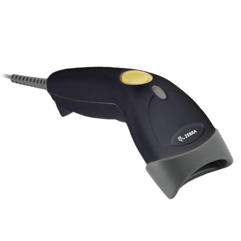 Zebra LS1203, 1D, USB-Kit, Standfu&szlig;, schwarz
