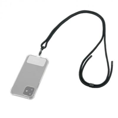 Mobilis Universal abnehmbares Smartphone-Lanyard &ndash; 75 cm &ndash; Schwarz &ndash; Weiche Tasche. 001340