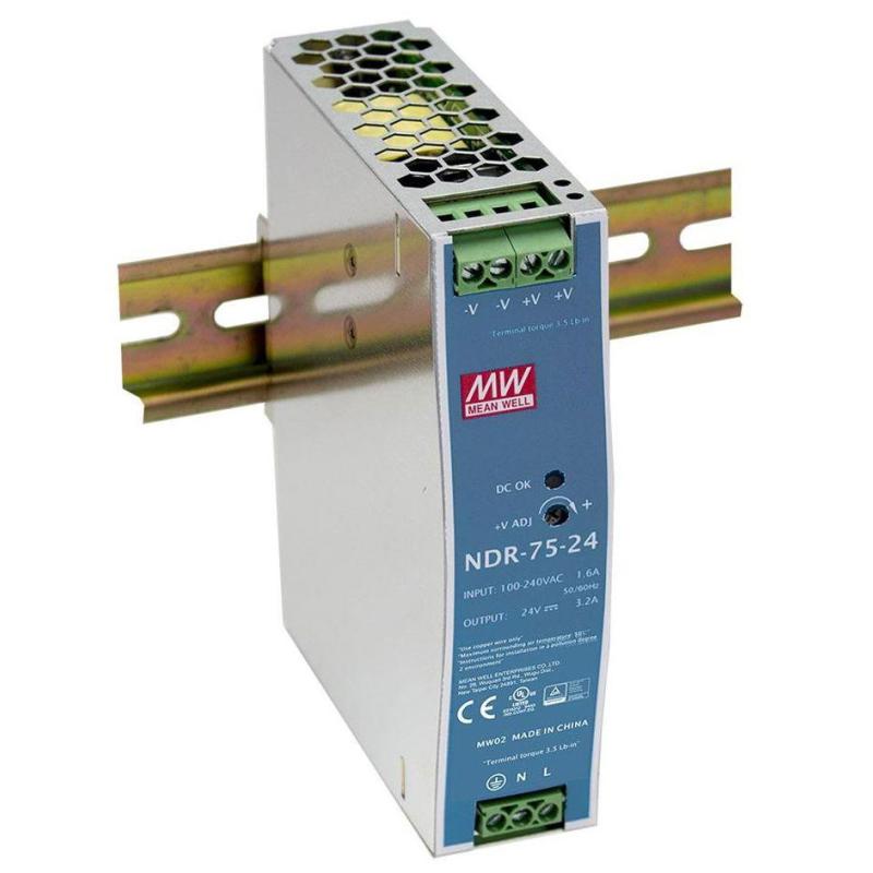 75 Watt Series - Industrielles 24V Schaltnetzteil f&uuml;r Hutschienenmontage
