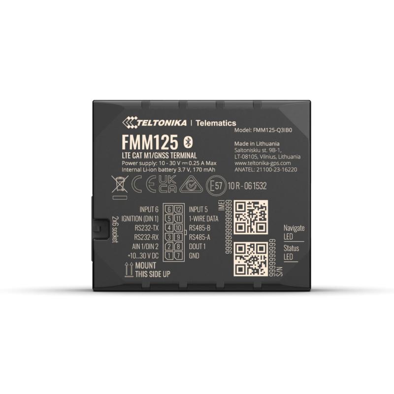 Teltonika FMM125 vielseitiger 4G LTE Cat M1 Tracker mit RS232, RS485 Schnittstellen